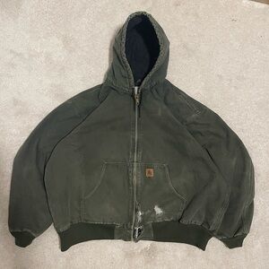 Green Carhartt Hooded Jacket